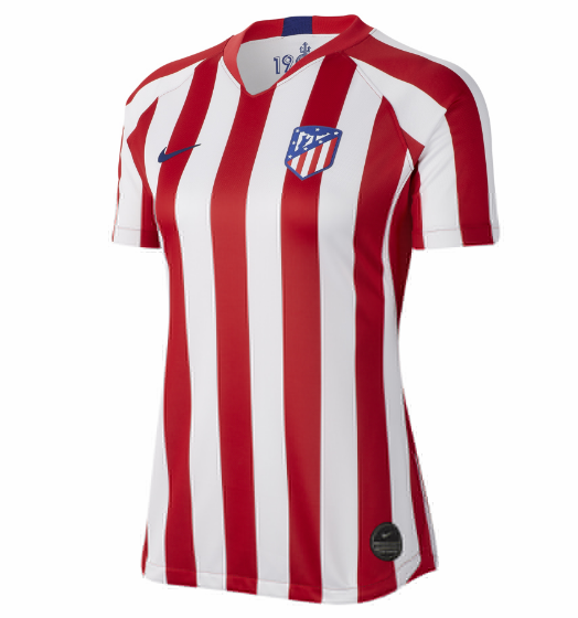 Women 19-20 Atletico Madrid Home Soccer Jersey Shirt